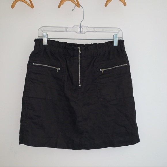 Lou & Grey Zip Front Linen Skirt - Picture 7 of 7